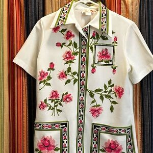 Floral Vintage Short Sleeve Shirt
